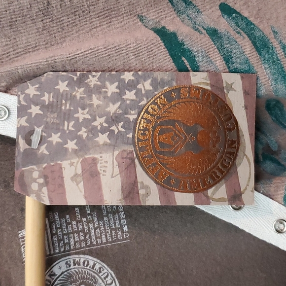 Affliction American Customs Turkey Henley T-Shirt NWT - Picture 9 of 9